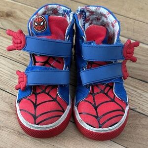 Kids SpiderMan Themed Sneakers - Blue and Red